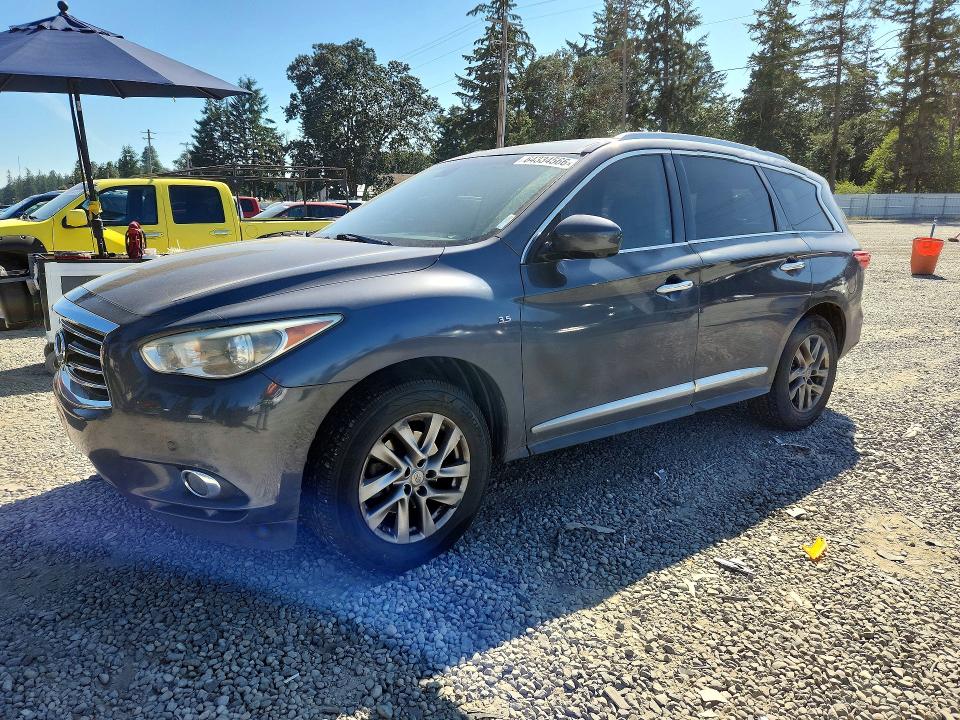 2014 Infiniti Qx60 VIN 5N1AL0MNXEC555377 COPART salvage auction — MECHANICAL, WA - VEHICLE CERT OF OWNERSHIP-TITL, sold $500 on 2026-08-21 (photo 1)