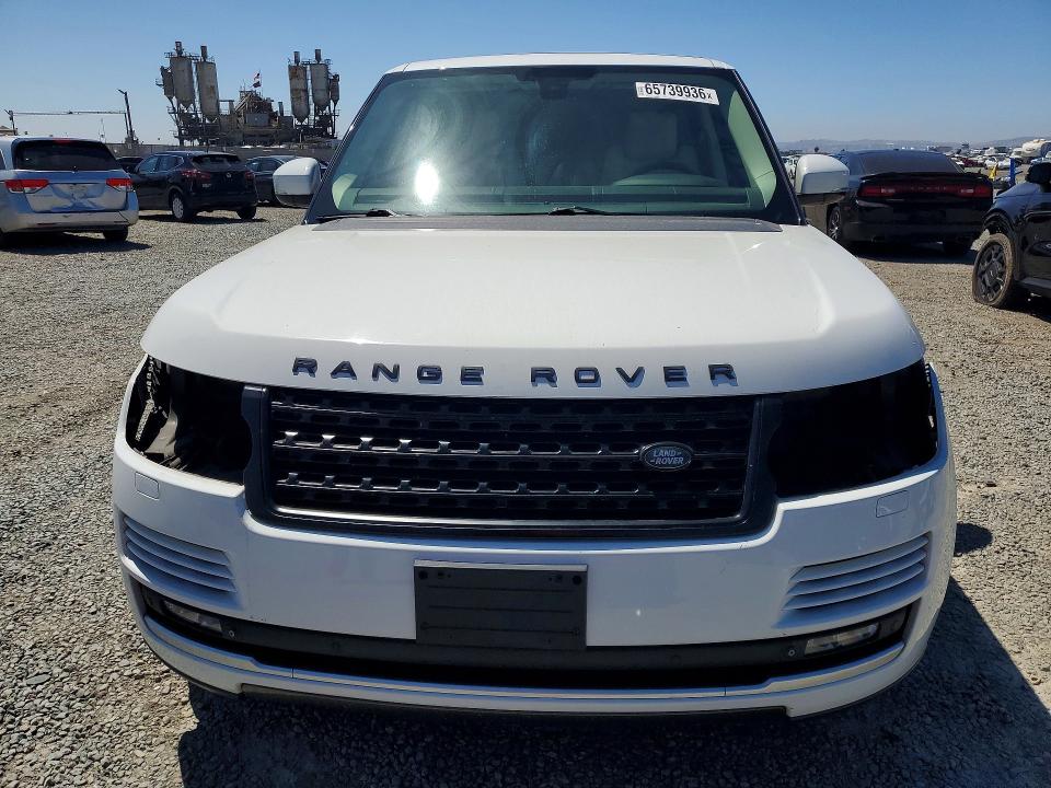 2014 Land rover RANGE ROVER VIN SALGS2WF1EA159541 COPART salvage auction — FRONT END, Nv - Dis/Dlr/Exp Only Clean Title, sold $4,550 on 2026-08-28 (photo 5)
