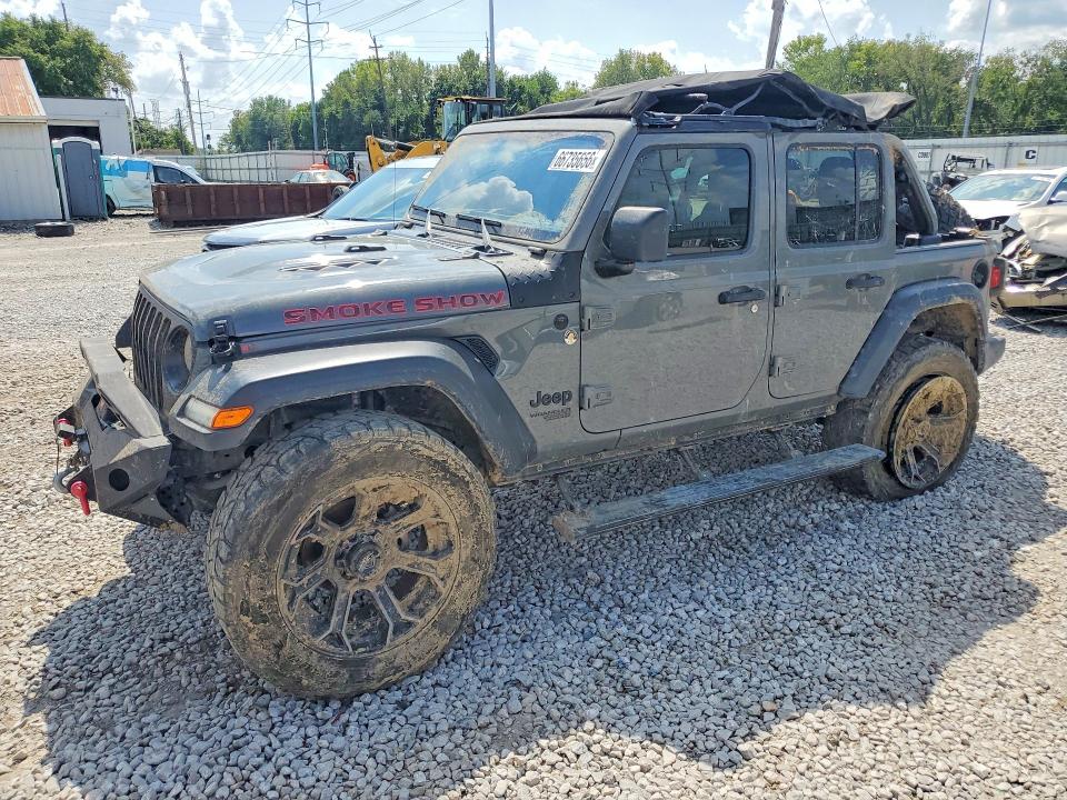 2021 Jeep Wrangler / VIN 1C4HJXDG5MW834493 — COPART salvage auction photo