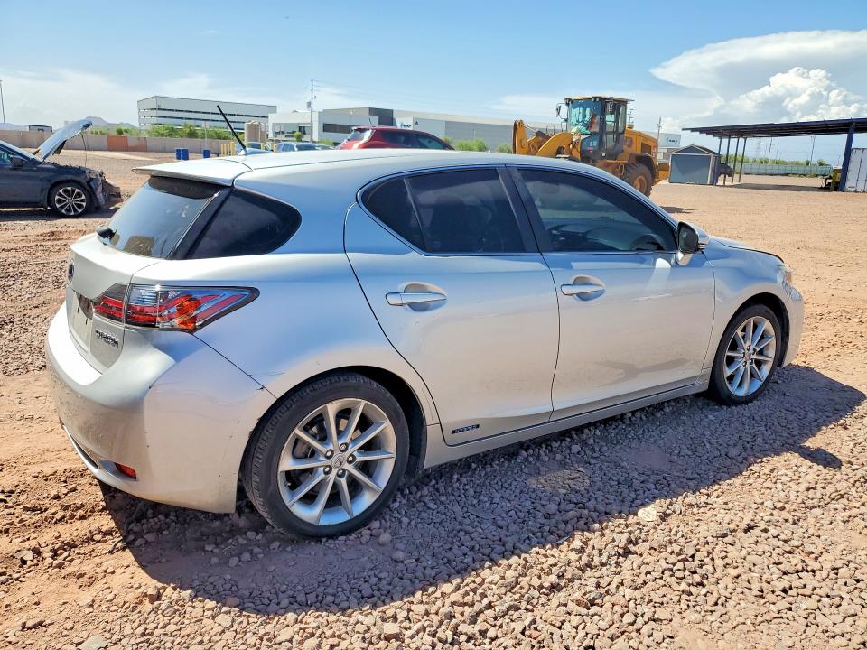 2012 Lexus Ct VIN JTHKD5BH3C2109685 COPART salvage auction — MECHANICAL, Az - Certificate Of Title, sold $2,350 on 2026-09-08 (photo 3)