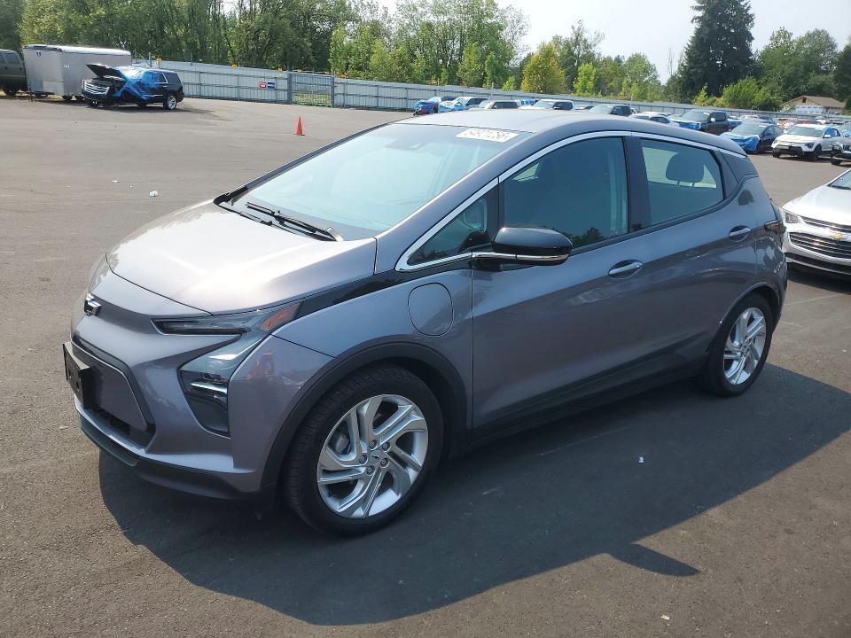 2023 Chevrolet Bolt VIN 1G1FW6S02P4188105 COPART salvage auction — REAR END, Or - Salvage Title Certificate, sold $8,300 on 2026-09-21 (photo 1)