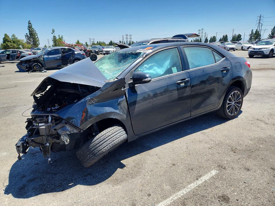 2016 Toyota Corolla VIN 5YFBURHE6GP530717 COPART salvage auction — FRONT END, Ca - Salvage Certificate, sold $150 on 2026-08-13 (photo 1)