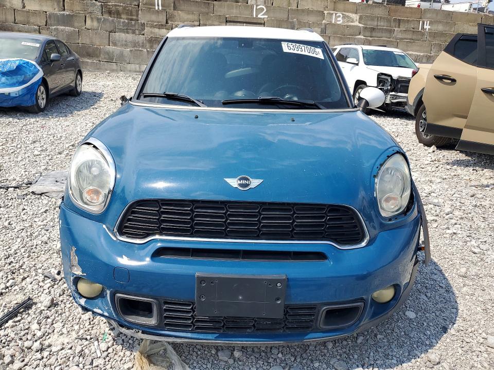 2012 Mini Cooper VIN WMWZC3C57CWL82579 COPART salvage auction — FRONT END, Oh - Cert Of Title-Salvage Flood, sold $125 on 2026-08-28 (photo 5)
