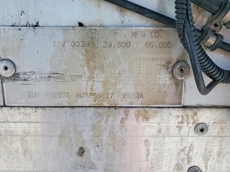 2004 Utility trailer mfg Trailers VIN 1UYVS25314U326517 COPART salvage auction — PARTIAL REPAIR, PA - CERTIFICATE OF SALVAGE, sold $1,700 on 2026-09-17 (photo 9)