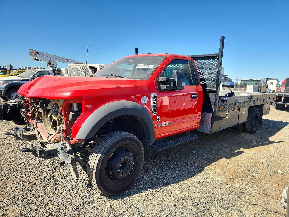 2022 Ford F550 VIN 1FDUF5GT6NEE40193 COPART salvage auction — FRONT END, Ca - Salvage Certificate, sold $13,700 on 2026-08-31 (photo 1)