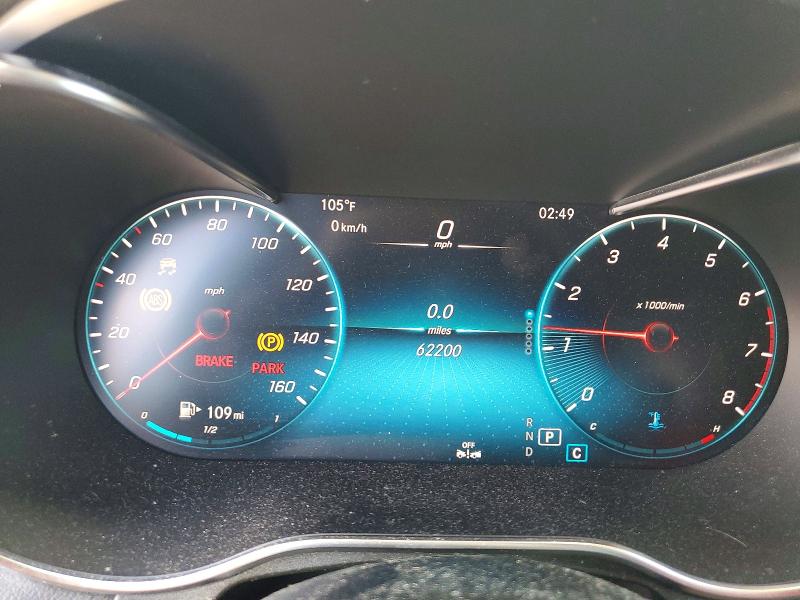 2020 Mercedes-benz Glc class VIN W1N0G8DB9LF854775 COPART salvage auction — MECHANICAL, TX - CERTIFICATE OF TITLE, sold $8,800 on 2026-08-25 (photo 9)