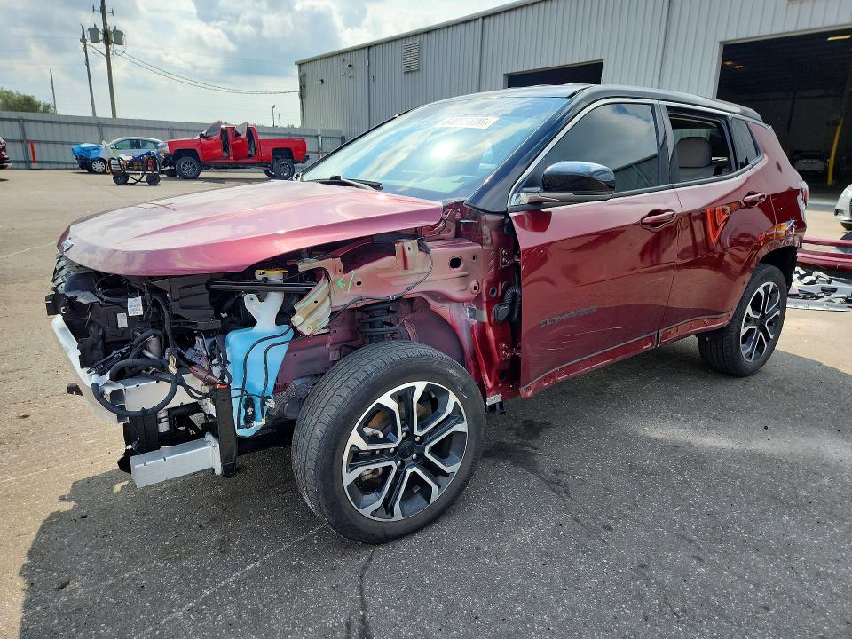 2022 Jeep Compass VIN 3C4NJDCB9NT108473 COPART salvage auction — REAR END, Fl - Cert Of Title Slvg Rebuildable, sold $8,300 on 2026-08-31 (photo 1)