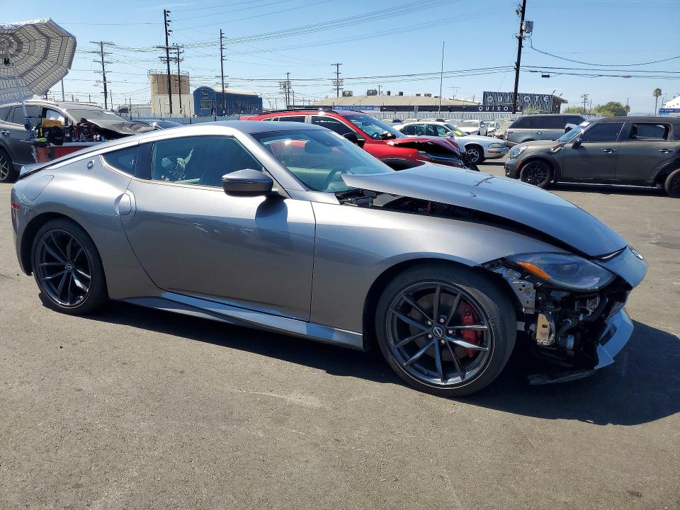 2024 Nissan Z VIN JN1BZ4BH2RM363238 COPART salvage auction — FRONT END, Ca - Salvage Certificate, sold $12,500 on 2026-08-26 (photo 4)