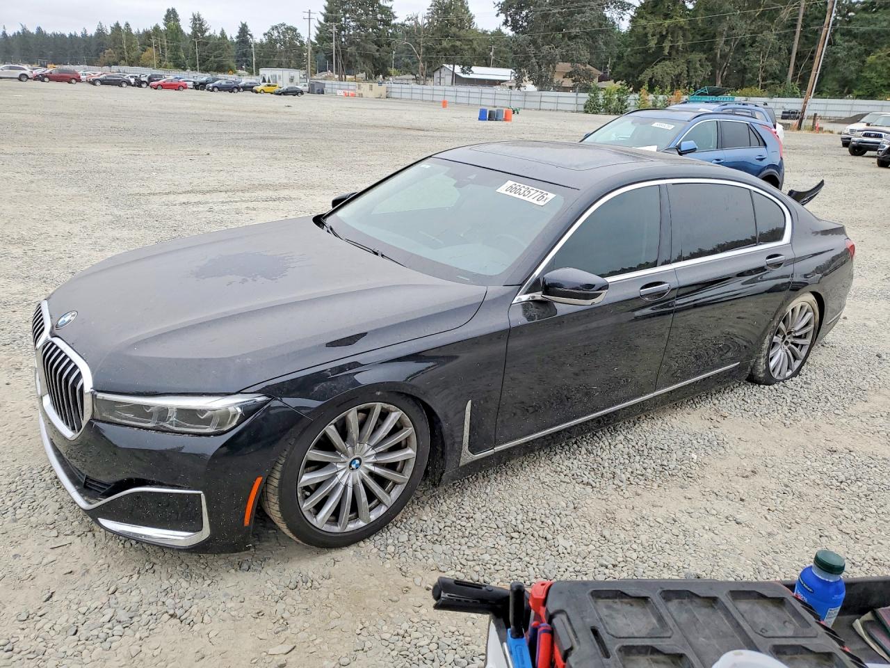 2020 BMW 7 Series VIN WBA7T4C03LGG62675 — COPART salvage auction photo