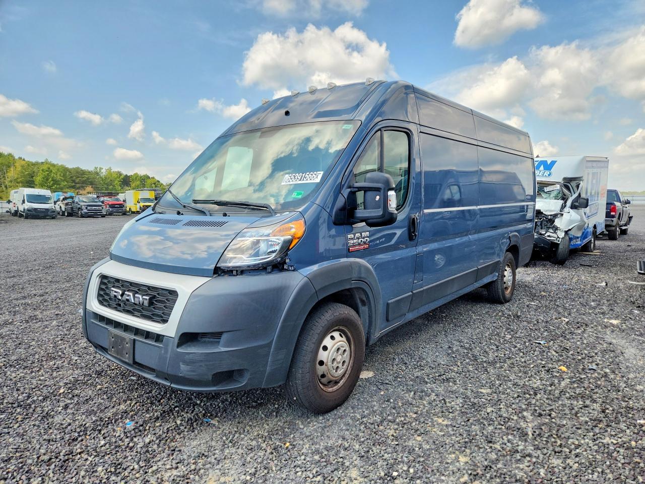 2020 Ram ProMaster 3500 VIN 3C6URVJG2LE129019 — COPART salvage auction photo