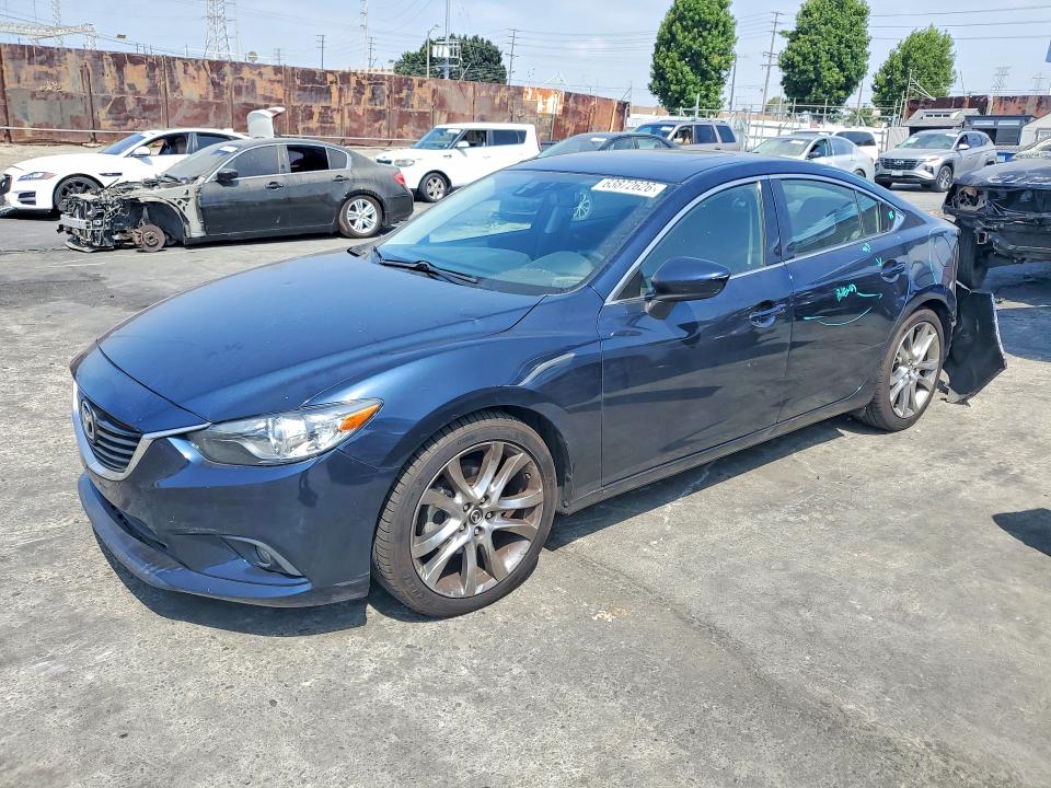 2015 Mazda 6 VIN JM1GJ1W51F1214325 COPART salvage auction — REAR END, Ca - Salvage Certificate, sold $2,300 on 2026-09-09 (photo 1)