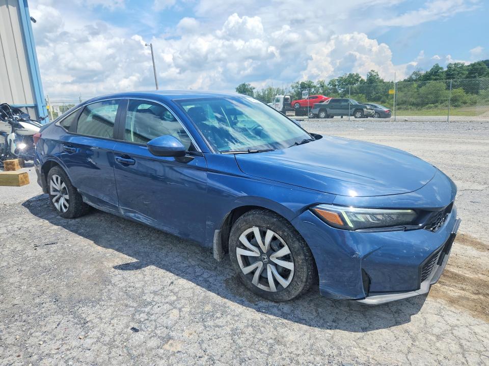 2026 Honda Civic VIN 2HGFE2F23TH563478 COPART salvage auction — FRONT END, Pa - Certificate Of Salvage, sold $9,975 on 2026-09-05 (photo 4)