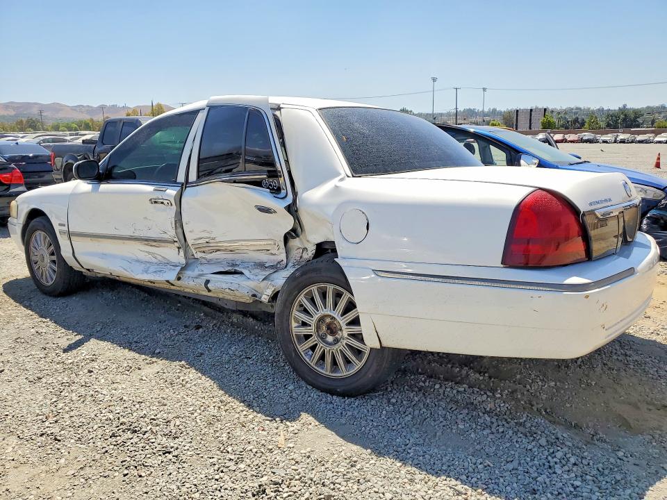 2010 Mercury Grand marquis VIN 2MEBM7FV1AX632564 COPART salvage auction — SIDE, CA - SALVAGE CERTIFICATE, sold $250 on 2026-08-26 (photo 2)