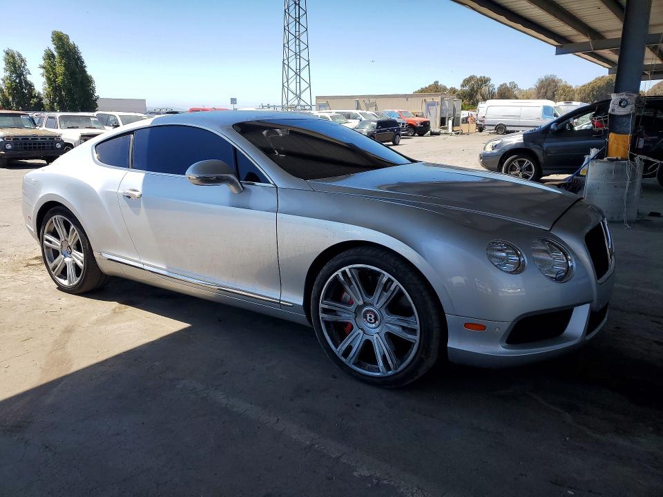 2013 Bentley Continental VIN SCBFT7ZA9DC085367 COPART salvage auction — VANDALISM, CA - SALVAGE CERTIFICATE, sold $22,700 on 2026-10-22 (photo 4)