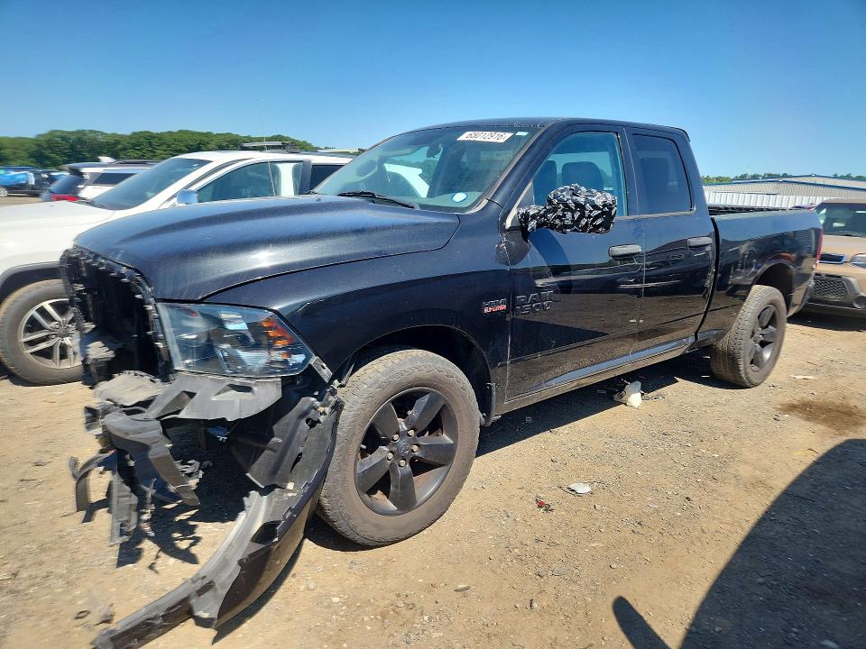2018 Ram 1500 VIN 1C6RR7FT8JS271537 COPART salvage auction — FRONT END, Ma - Certificate Of Title, sold $2,650 on 2026-08-25 (photo 1)