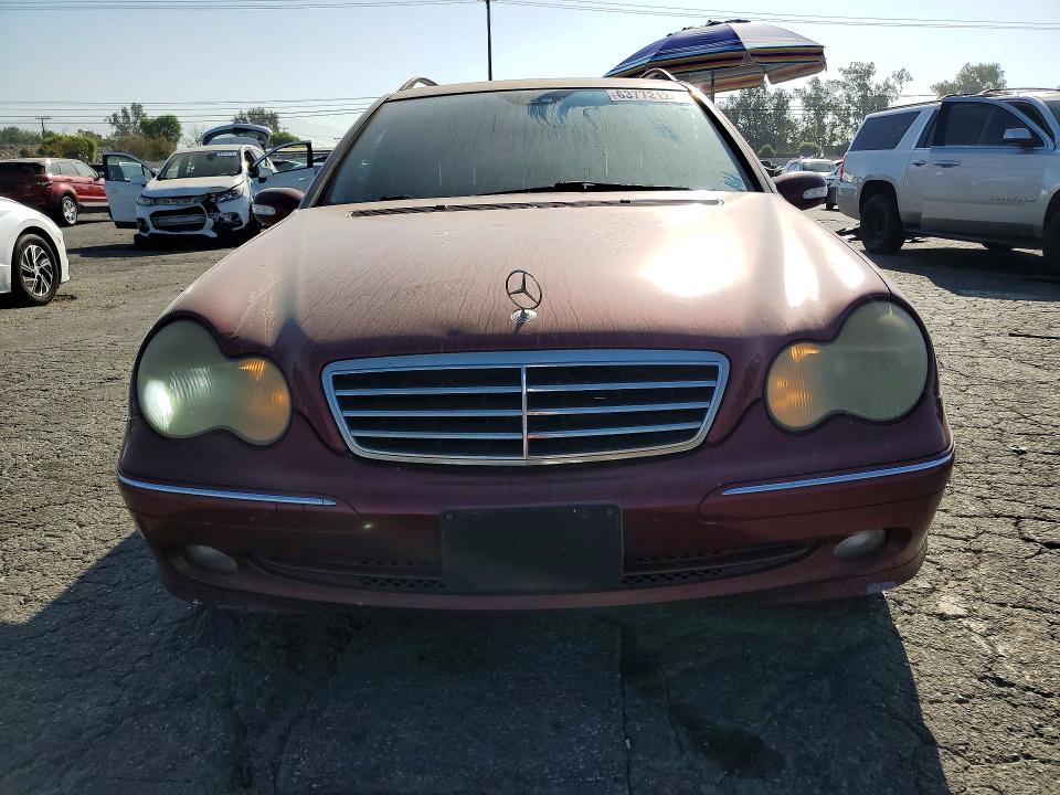 2002 Mercedes-benz C class VIN WDBRH64J32F116944 COPART salvage auction — REAR END, CA - SALVAGE CERTIFICATE, sold $275 on 2026-08-10 (photo 5)