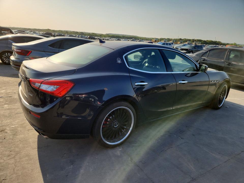 2016 Maserati Ghibli VIN ZAM57XSA3G1173785 COPART salvage auction — NORMAL WEAR, Tx - Certificate Of Title, sold $3,350 on 2026-08-31 (photo 3)