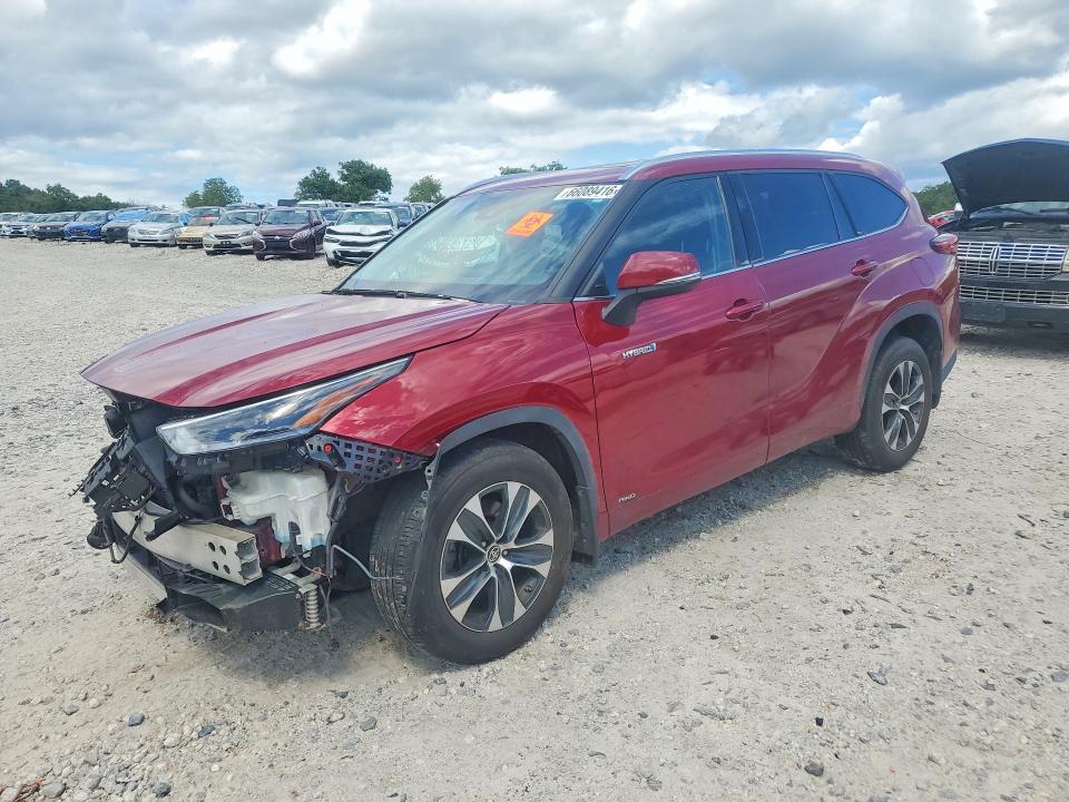 2021 Toyota Highlander hybrid VIN 5TDGBRCH4MS518047 — COPART salvage auction photo
