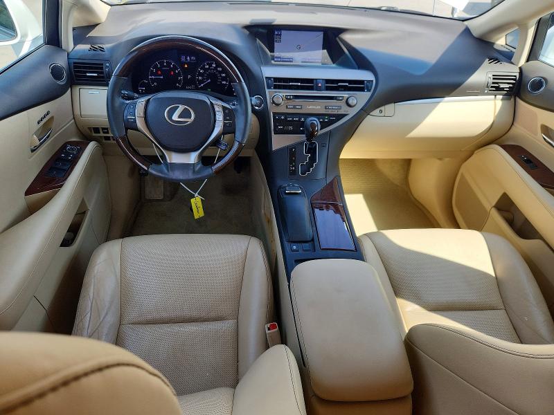 2015 Lexus Rx VIN 2T2ZK1BA2FC206377 COPART salvage auction — FRONT END, Tx - Salvage Vehicle Title, sold $8,900 on 2026-09-08 (photo 8)