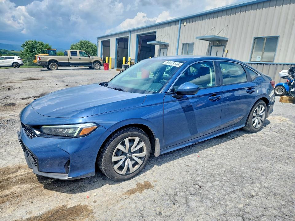 2026 Honda Civic VIN 2HGFE2F23TH563478 COPART salvage auction — FRONT END, Pa - Certificate Of Salvage, sold $9,975 on 2026-09-05 (photo 1)