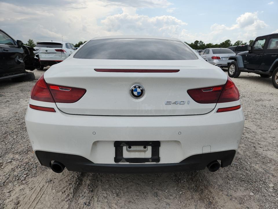 2016 BMW 6er VIN WBA6H1C54GD933027 COPART salvage auction — FRONT END, TX - SALVAGE VEHICLE TITLE, sold $7,300 on 2026-08-28 (photo 6)