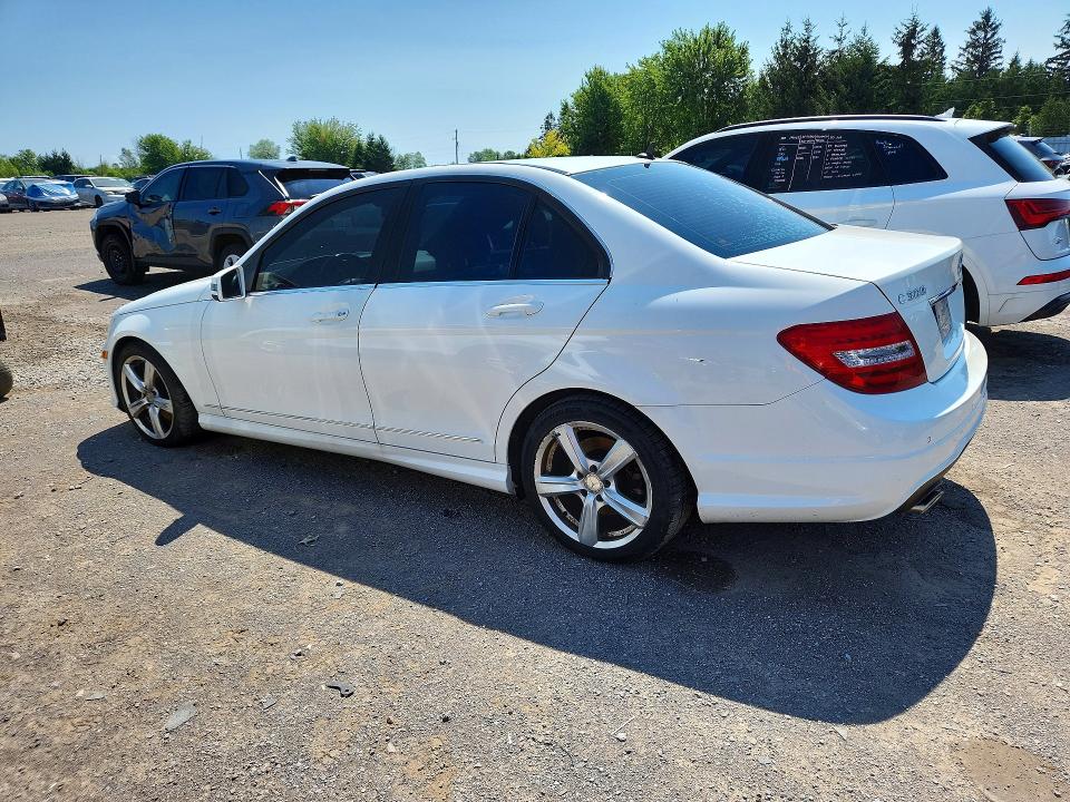 2013 Mercedes-benz C class VIN WDDGF8AB4DA788198 COPART salvage auction — SIDE, ON - PERMIT NO BRAND - UNFIT, sold $2,350 on 2026-08-18 (photo 2)