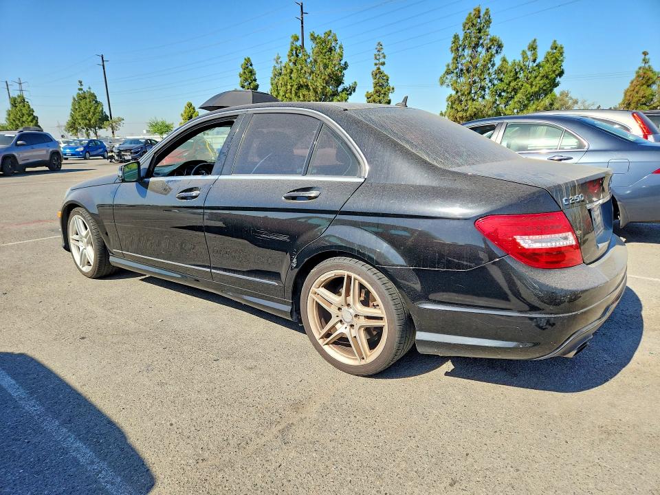 2013 Mercedes-benz VIN WDDGF4HB3DR257896 COPART salvage auction — MINOR DENT/SCRATCHES, CA - DIS/DLR/EXP ONLY CLEAN TITLE, sold $750 on 2026-08-13 (photo 2)
