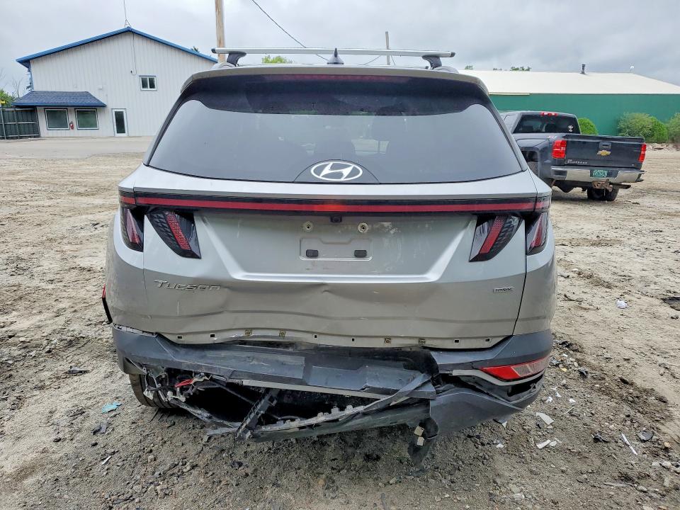 2022 Hyundai Tucson VIN 5NMJBCAE3NH111952 COPART salvage auction — REAR END, Wv - Salvage Certificate, sold $7,400 on 2026-09-10 (photo 6)