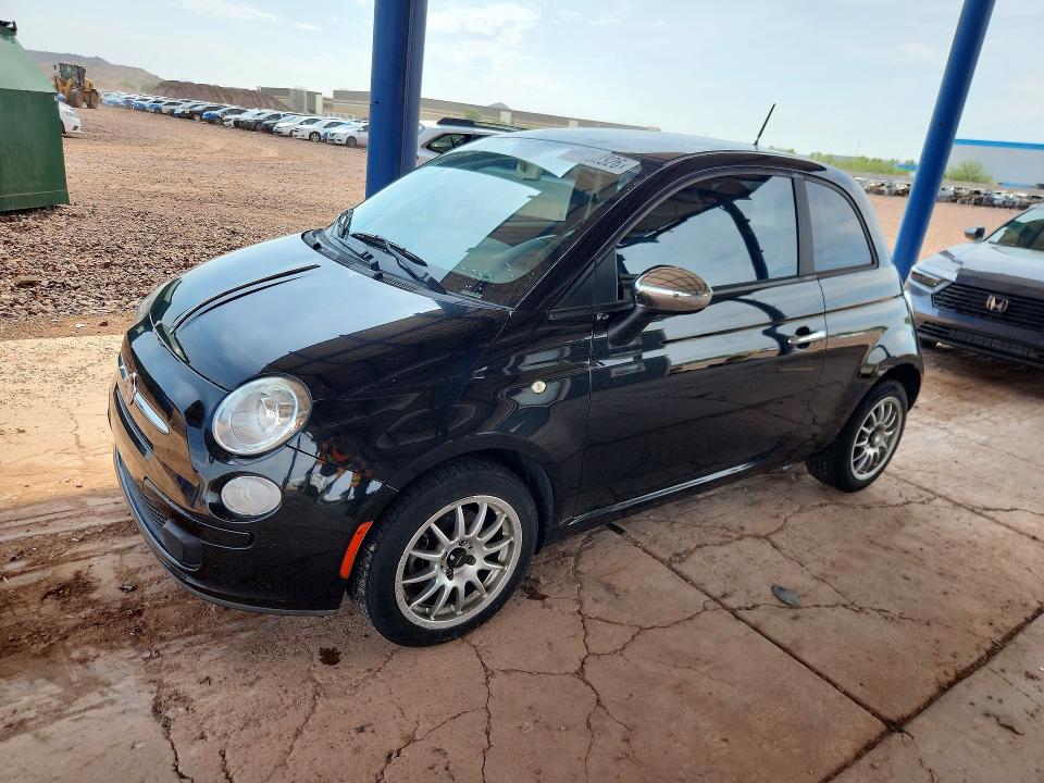 2012 Fiat 500 VIN 3C3CFFARXCT295423 COPART salvage auction — MINOR DENT/SCRATCHES, AZ - CERT OF TITLE - SALVAGE, sold $1,000 on 2026-09-10 (photo 1)