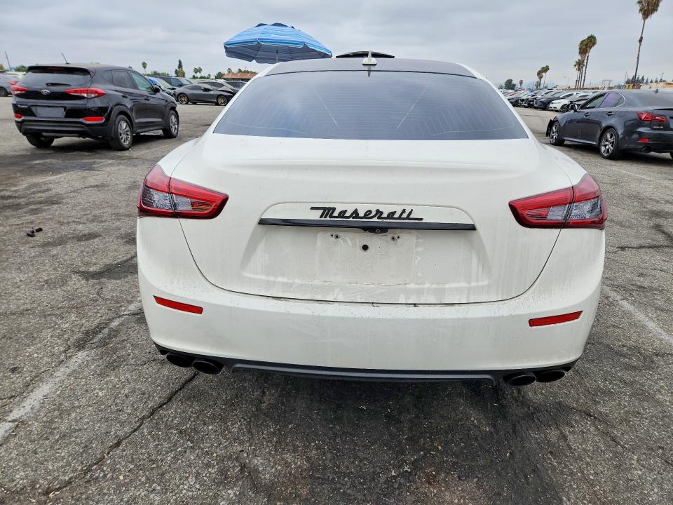 2017 Maserati Ghibli VIN ZAM57XSA3H1251452 COPART salvage auction — FRONT END, Ca - Salvage Certificate, sold $3,250 on 2026-09-01 (photo 6)