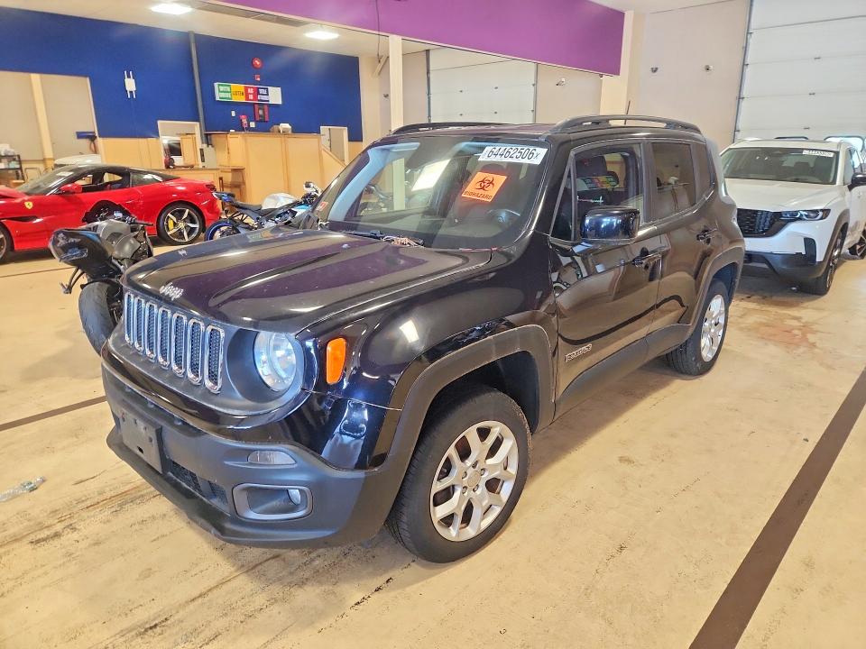 2018 Jeep Renegade VIN ZACCJBBB8JPH44817 COPART salvage auction — MECHANICAL, Ri - Certificate Of Title, sold $1,550 on 2026-08-13 (photo 1)