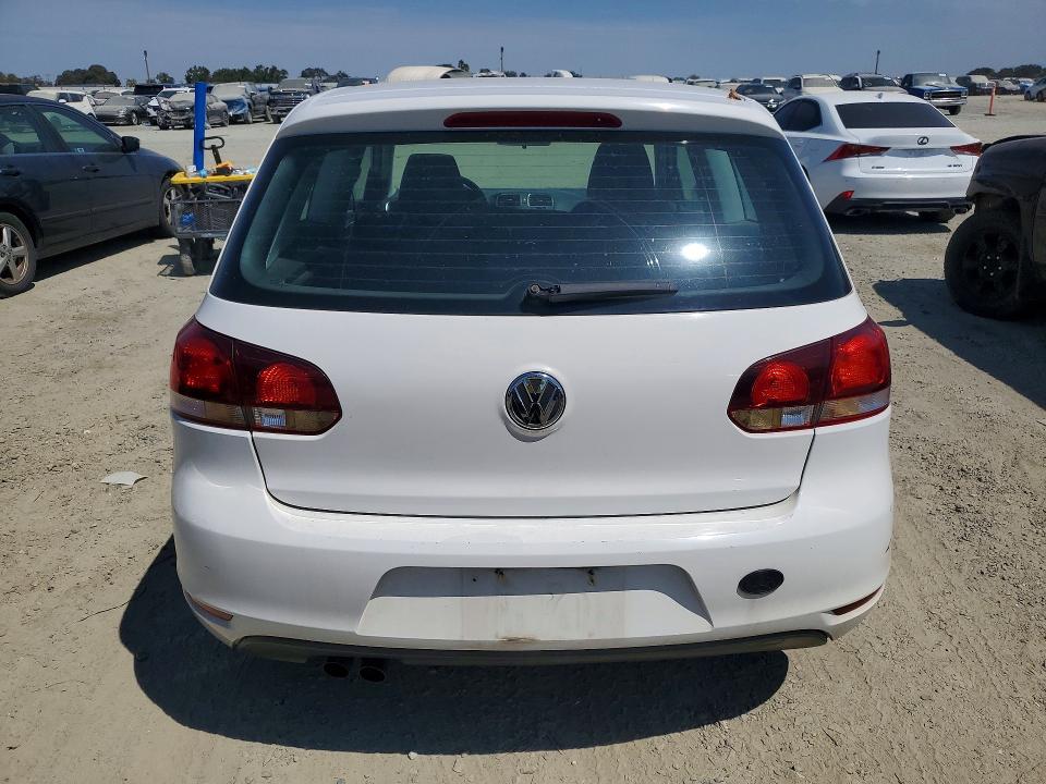 2010 Volkswagen Golf VIN WVWBA7AJ9AW125681 COPART salvage auction — ALL OVER, CO - DIS/DLR/EXP ONLY CLEAN TITLE, sold $250 on 2026-08-11 (photo 6)
