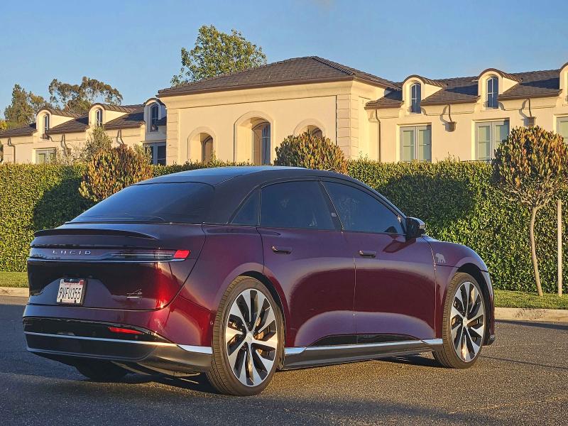 2022 Lucid Air VIN 50EA1GBA0NA001498 COPART salvage auction — FRONT END, Ca - Dlr/Dis/Exp Only Salvage Title (P), sold $2,550 on 2026-08-28 (photo 4)