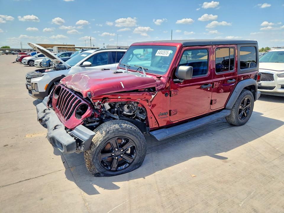 2021 Jeep Wrangler / VIN 1C4HJXDN9MW596033 — COPART salvage auction photo