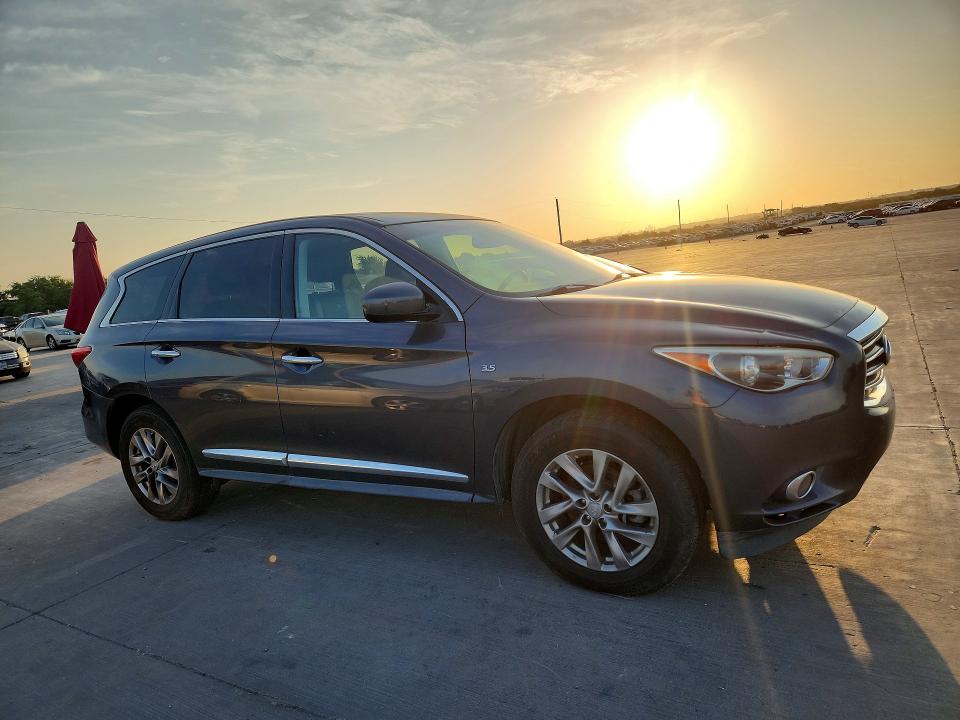 2014 Infiniti Qx60 VIN 5N1AL0MM1EC522792 COPART salvage auction — NORMAL WEAR, Tx - Certificate Of Title, sold $525 on 2026-08-31 (photo 4)