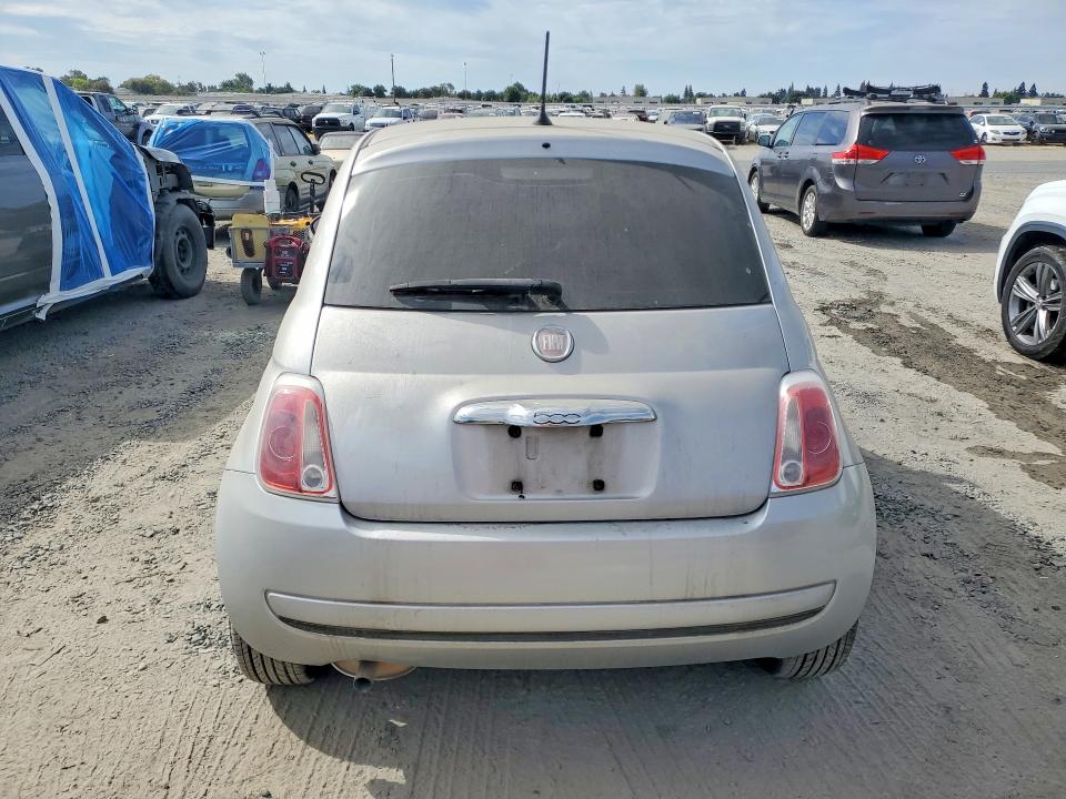 2012 Fiat 500 VIN 3C3CFFAR7CT123821 COPART salvage auction — NORMAL WEAR, CA - DIS/DLR/EXP ONLY CLEAN TITLE, sold $150 on 2026-08-18 (photo 6)