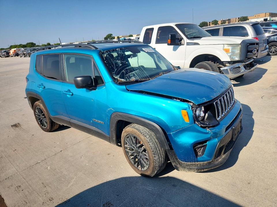 2020 Jeep Renegade VIN ZACNJAA15LPL35573 COPART salvage auction — FRONT END, TX - CERTIFICATE OF TITLE, sold $725 on 2026-08-06 (photo 4)