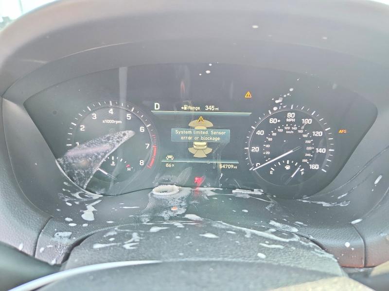 2019 Genesis G80 VIN KMTFN4JF8KU305393 COPART salvage auction — FRONT END, CA - SALVAGE CERTIFICATE, sold $6,500 on 2026-09-09 (photo 9)