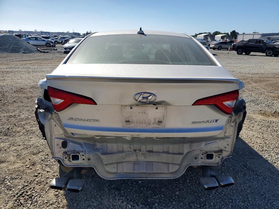 2017 Hyundai Sonata VIN 5NPE34ABXHH546453 COPART salvage auction — REAR END, Salvage Title, sold $3,100 on 2026-10-13 (photo 6)
