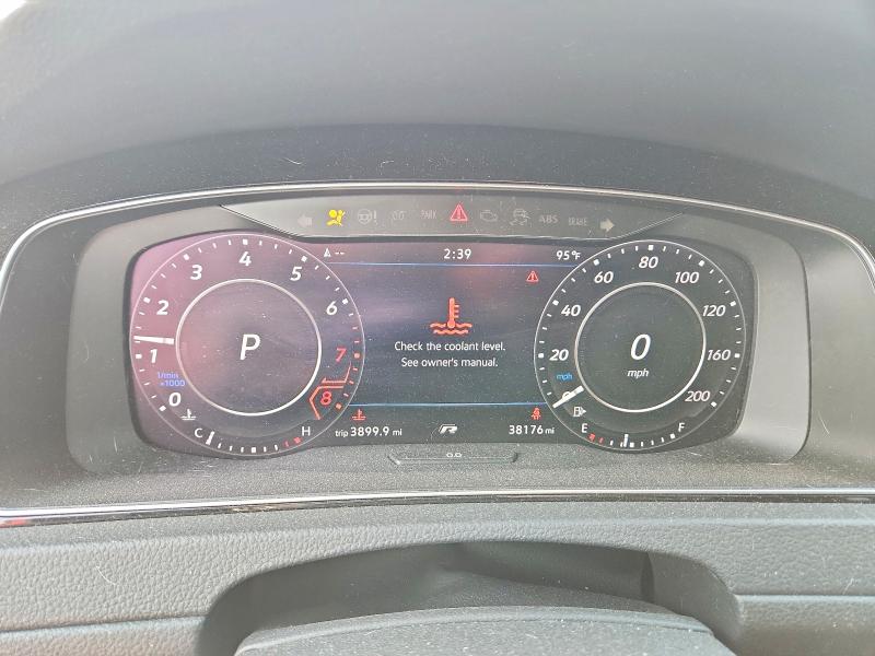 2019 Volkswagen Golf r VIN WVWVA7AU2KW125370 COPART salvage auction — FRONT END, WA - BILL OF SALE, sold $12,900 on 2026-08-12 (photo 9)