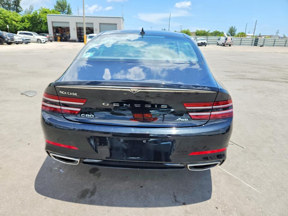 2021 Genesis G80 VIN KMTGB4SC7MU046304 COPART salvage auction — FRONT END, Fl - Cert Of Title Slvg Rebuildable, sold $7,300 on 2026-08-19 (photo 6)