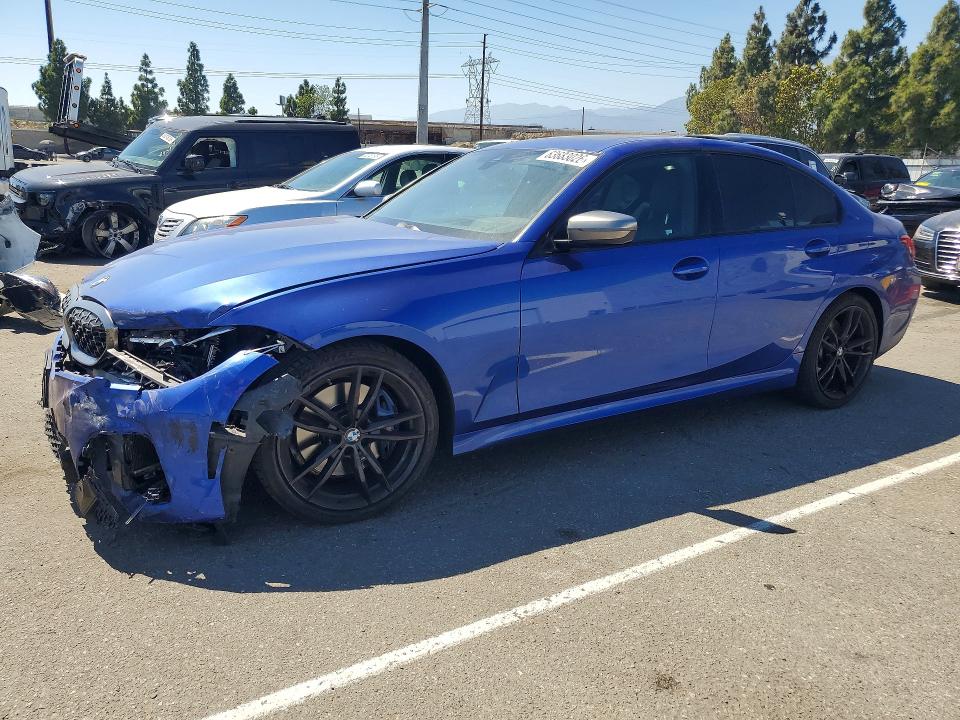 2020 BMW M3 VIN 3MW5U7J01L8B45394 — COPART salvage auction photo