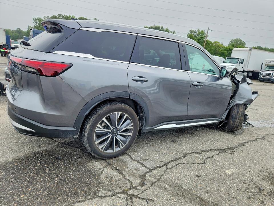 2026 Infiniti Qx60 VIN 5N1AL1FR9TC343878 COPART salvage auction — FRONT END, TX - CERTIFICATE OF TITLE, sold $19,400 on 2026-08-17 (photo 3)