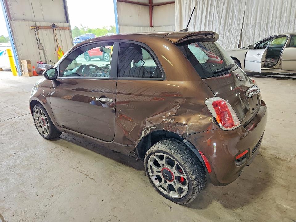 2012 Fiat 500 VIN 3C3CFFBR0CT383069 COPART salvage auction — SIDE, Ny - Mv-907A Salvage Certificate, sold $450 on 2026-09-09 (photo 2)