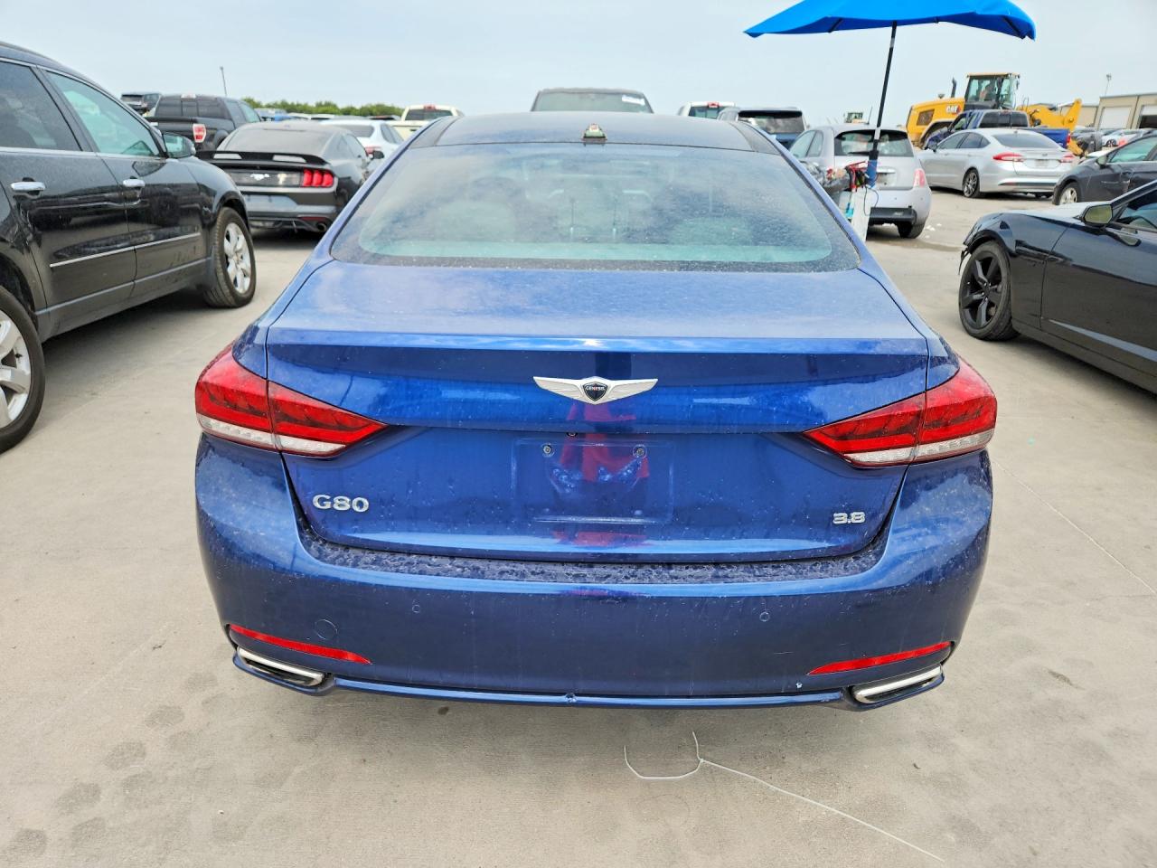 2017 Genesis G80 VIN KMHGN4JE0HU171039 COPART salvage auction — Side, TX - CERT OF TITLE-REBUILT SALVAGE, sold $4,600 on 2026-09-03 (photo 6)