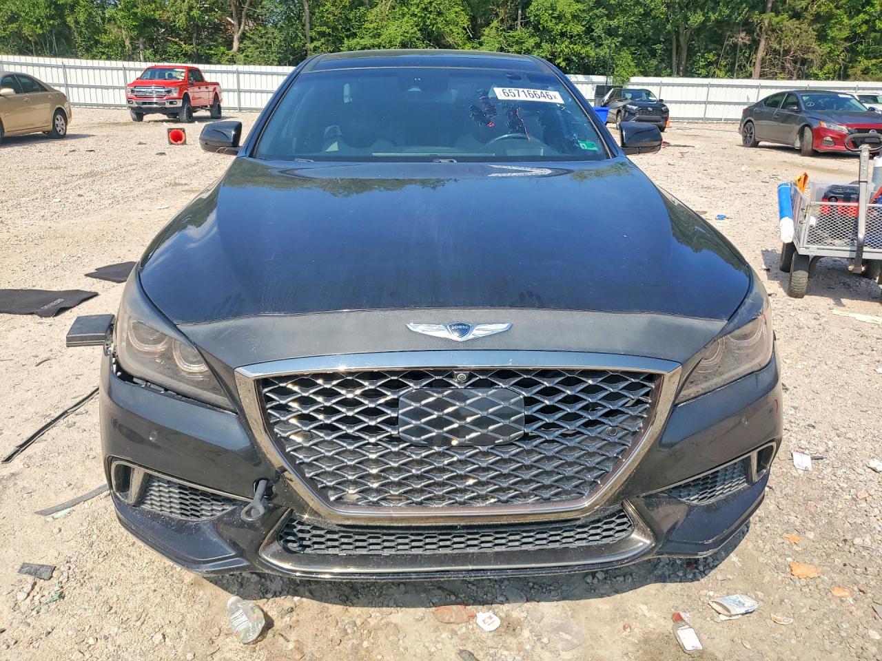 2018 Genesis G80 VIN KMHGN4JB9JU241309 COPART salvage auction — Mechanical, VA - DEALER ONLY CLEAN TITLE, sold $6,100 on 2026-09-09 (photo 7)