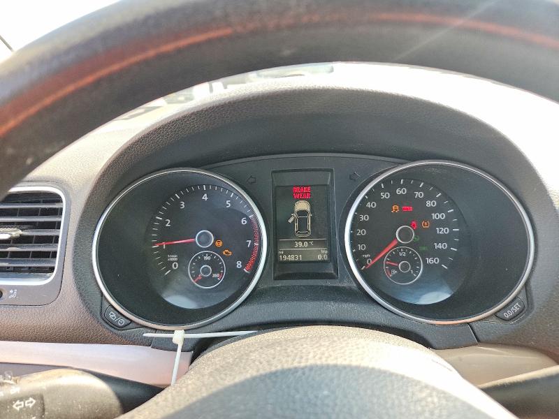 2013 Volkswagen Golf VIN WVWDB7AJ0DW140029 COPART salvage auction — NORMAL WEAR, Mt - Certificate Of Title, sold $200 on 2026-08-11 (photo 9)
