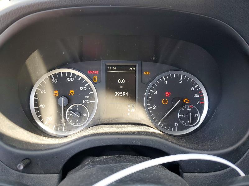 2016 Mercedes-benz Metris VIN WD4PG2EEXG3094235 COPART salvage auction — FRONT END, Ca - Salvage Certificate, sold $7,200 on 2026-08-27 (photo 9)