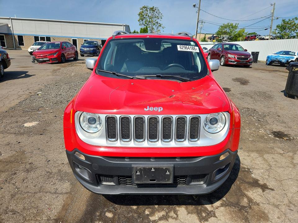 2018 Jeep Renegade VIN ZACCJBDB0JPG79054 COPART salvage auction — ROOF, Ct - Cert Of Title-Salvage, sold $2,750 on 2026-08-14 (photo 5)