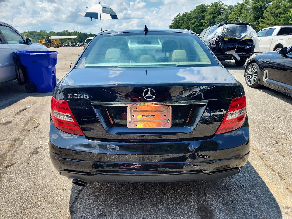 2014 Mercedes-benz C class VIN WDDGF4HB5EA953918 COPART salvage auction — REAR END, Ga - Cert Of Title-Court Order, sold $1,150 on 2026-09-01 (photo 6)